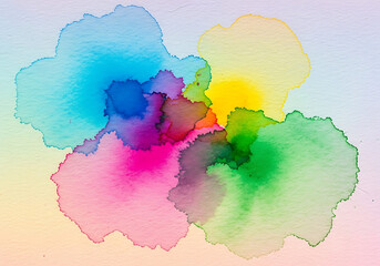 "Watercolor Ink Splash Background on Paper for Design Use"

