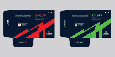 corporate presentation folder template combining creative professionalism with a sleek, modern design. perfect for business branding, client proposals, and premium document presentations.