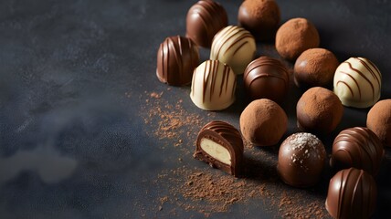Indulge in decadent gourmet chocolate truffles perfect for Valentine's Day gifts and sweet treats