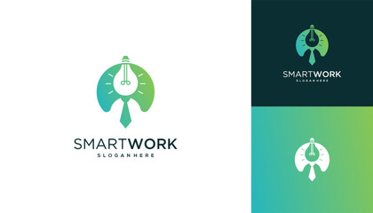 Genius leadership people jobs logo design vector icons inspiration.