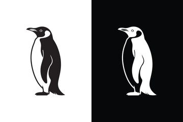 Penguin icon isolated vector icon illustration on white background.