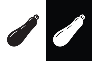 Zucchini icon isolated vector icon illustration on white background.