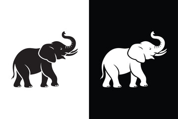 Elephant  icon isolated vector icon illustration on white background.