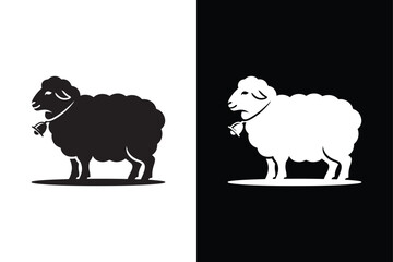 Sheep icon isolated vector icon illustration on white background.