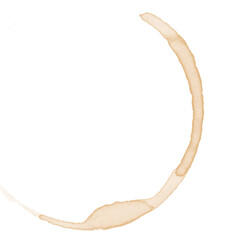 Coffee Stains Set. Vector Cup Rings and Splashes Isolated on White. EPS10
