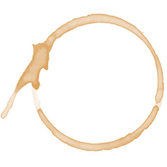 Coffee Stains Set. Vector Cup Rings and Splashes Isolated on White. EPS10