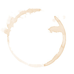 Coffee Stains Set. Vector Cup Rings and Splashes Isolated on White. EPS10
