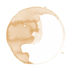 Coffee Stains Set. Vector Cup Rings and Splashes Isolated on White. EPS10