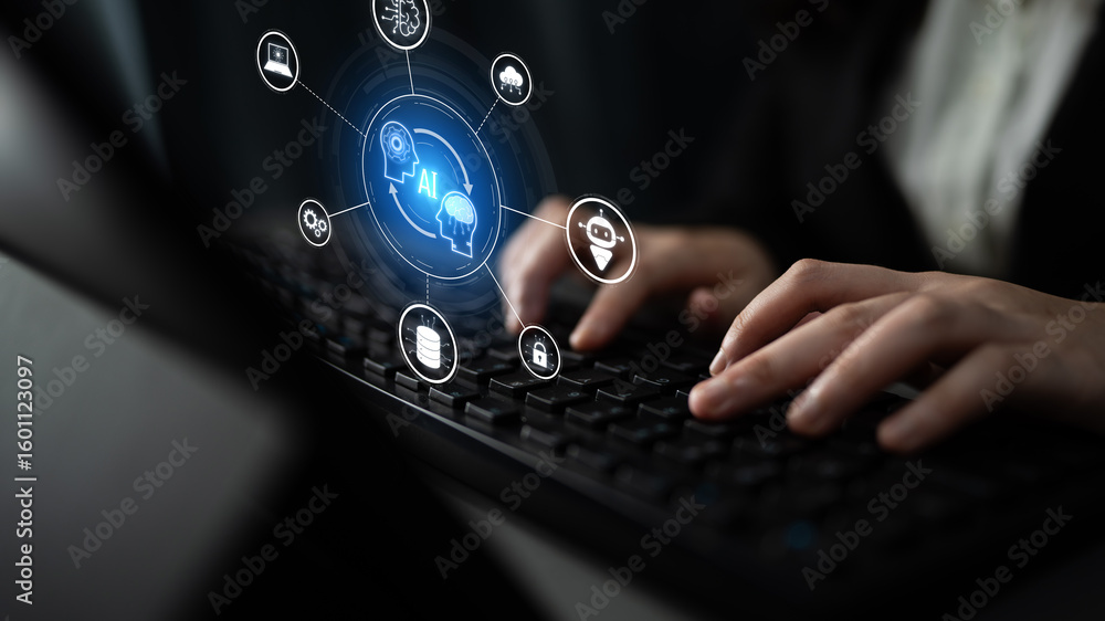 Poster ai collaboration and connectivity enhance ai, system, and connectivity by linking data, automation, 