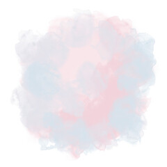 Abstract watercolor paint shape.	