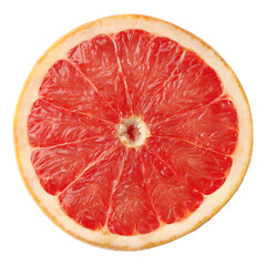slice of grapefruit on transparent background
