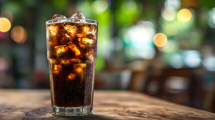 A tall glass of dark Vietnamese iced coffee