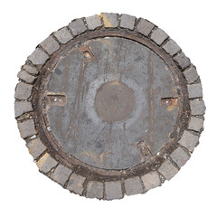 Manhole Cover PNG with Transparent Background

