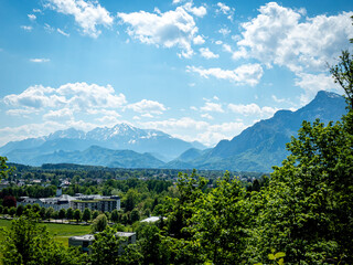 view of the mountains