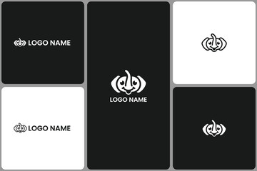 Cute Elephant Head Playful Logo Design