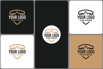 Excavator Logo Template for Construction Business