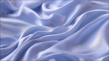 Light blue silk fabric folds