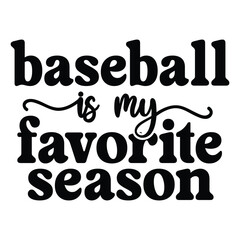 Obraz premium baseball is my favorite season