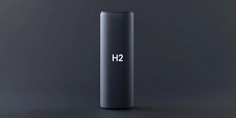 Sleek hydrogen fuel cell concept with clean energy technology. Represents a future of sustainable energy alternatives. Innovating towards clean power.