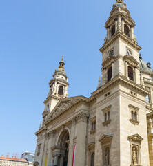 St. Stephen’s Basilica in Budapest with Twin Bell Towers