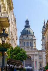 St. Stephen’s Basilica in Budapest with Twin Bell Towers
