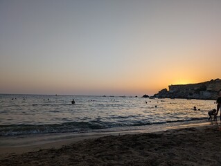 malta sunset beach
