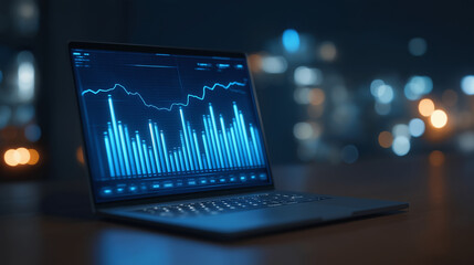 Futuristic Data Analytics with Holographic Charts and Dynamic Display