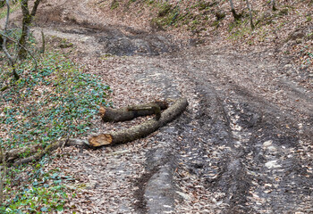 panoramic viewing platforms on the way along the mountain cuesta on the weekend route