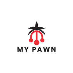 pawn logo design vector