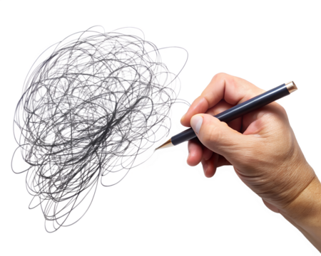 hand with pencil isolated on white background. PNG Transparent file type with high definition quality And vibrant color grading Available.