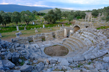 Ruins of the ancient city of Iasos. Kiyikislacik town, Mugla city, Turkey country