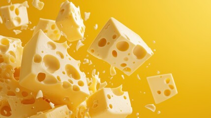 Flying Cheese Cubes: A Culinary Delight