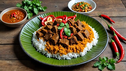 thai dessert on a plate