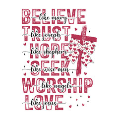 believe like mary trust like joseph