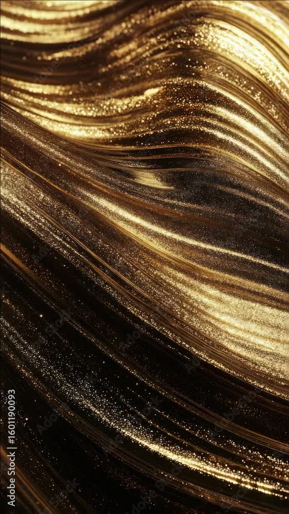Poster close-up of gold sequins on a shiny, luxurious cloth. the sequins create an opulent texture and add 