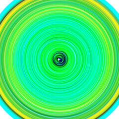 Colorful radial motion effect. Abstract rounded background. Color curves and sphere.