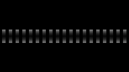 tube. Dot halftone background. Abstract white dots shape pattern texture