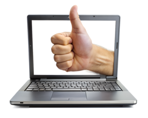 hand holding laptop isolated on white background. PNG Transparent file type with high definition quality And vibrant color grading Available.