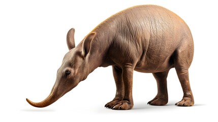 Obraz premium Paleozoic aardvark illustration extinct mammal isolated white background