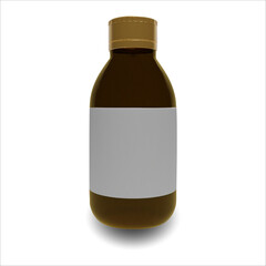 Blank Medicine Bottle Mockup
