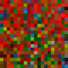 Colorful abstract mosaic background. Pixel effect. Camo and camouflage.