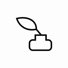 Obraz premium ink feather icon sign vector
