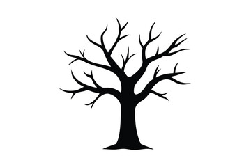 Fototapeta premium dead tree vector icon