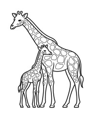 giraffe vector illustration