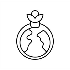 Minimalist Eco Icon Line Art Design