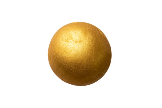 a golden egg on a white background