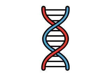 Vector Illustration of DNA Helix Icon