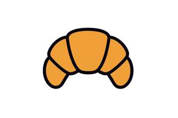 Vector Illustration of Croissant Icon
