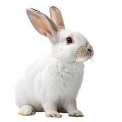 Obraz premium White Rabbit: Pet Bunny, Domestic Rabbit, Animal Photography