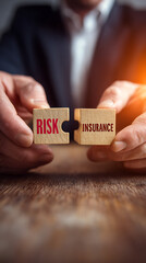 Connecting Risk With Insurance Through Puzzle Pieces connection